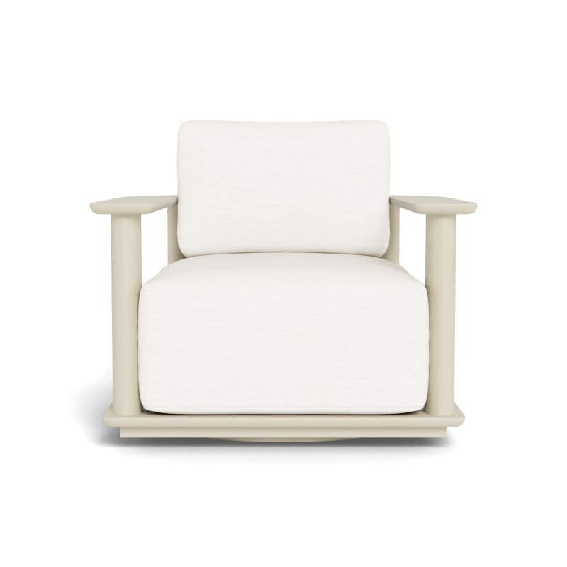 Newport Aluminum Barrel Swivel Lounge Chair