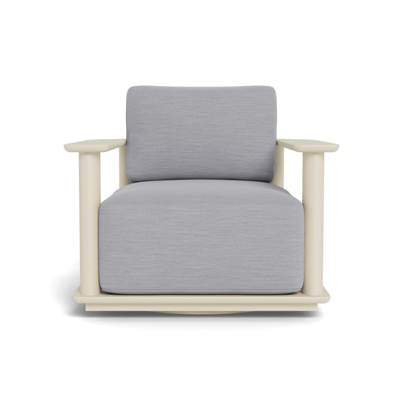 Newport Aluminum Barrel Swivel Lounge Chair