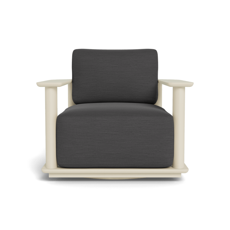 Newport Aluminum Barrel Swivel Lounge Chair