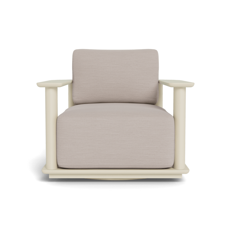 Newport Aluminum Barrel Swivel Lounge Chair