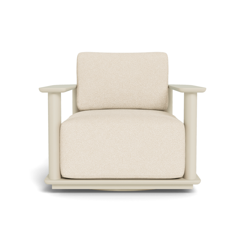 Newport Aluminum Barrel Swivel Lounge Chair