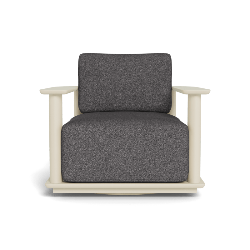Newport Aluminum Barrel Swivel Lounge Chair