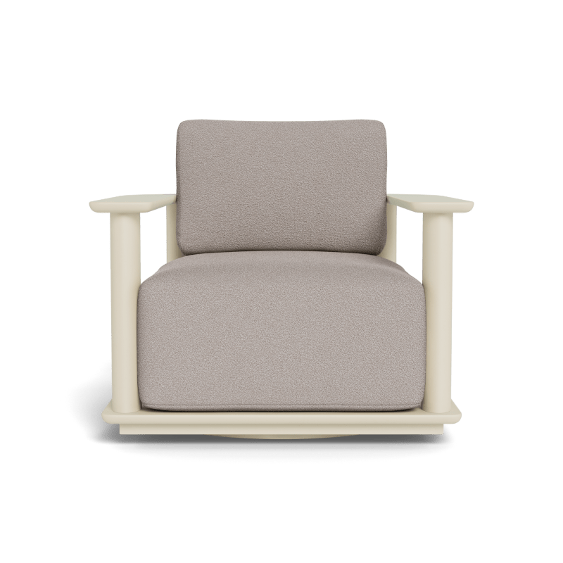 Newport Aluminum Barrel Swivel Lounge Chair