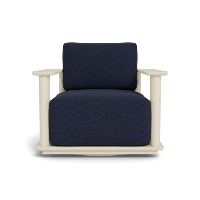 Newport Aluminum Barrel Swivel Lounge Chair