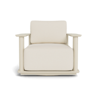 Newport Aluminum Barrel Swivel Lounge Chair