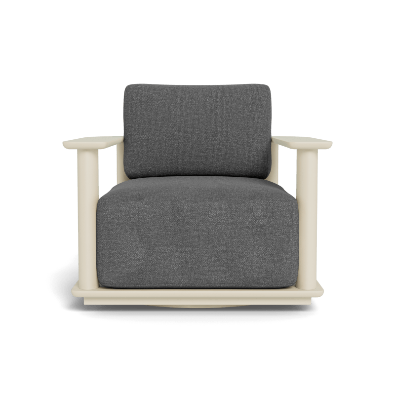 Newport Aluminum Barrel Swivel Lounge Chair