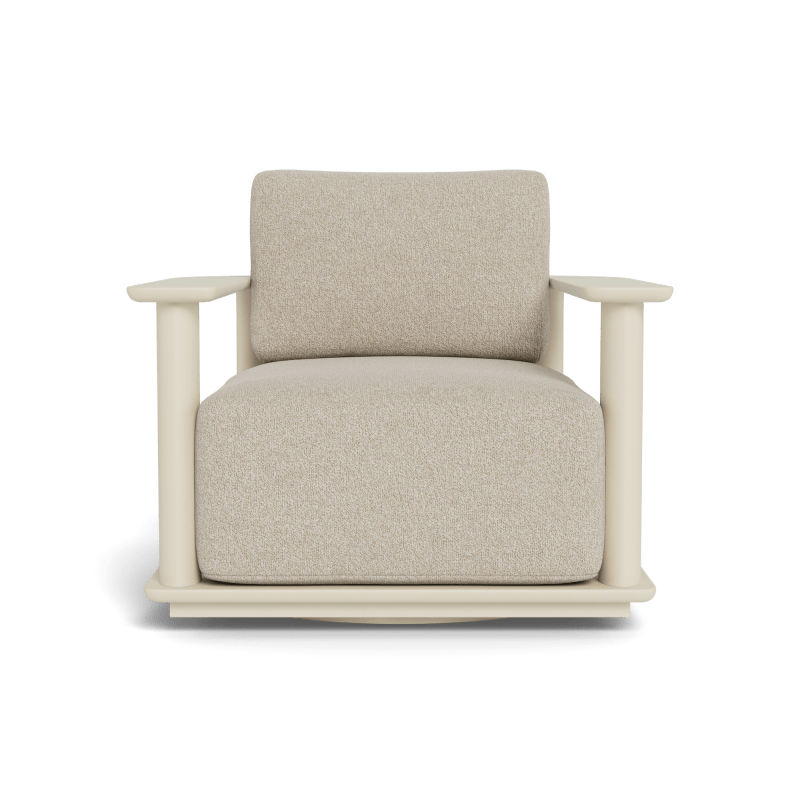 Newport Aluminum Barrel Swivel Lounge Chair