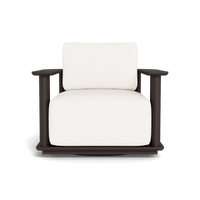 Newport Aluminum Barrel Swivel Lounge Chair