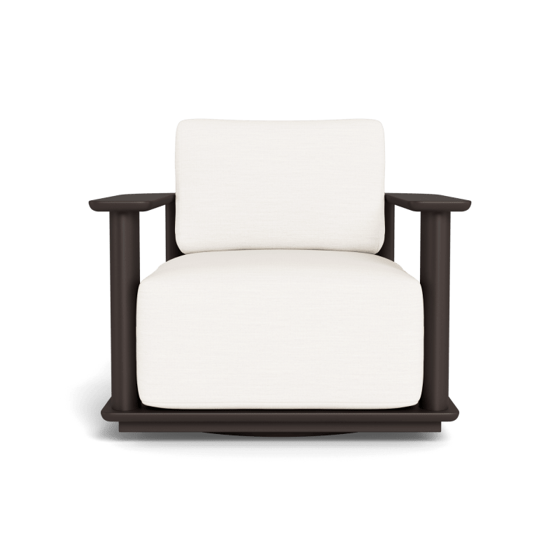 Newport Aluminum Barrel Swivel Lounge Chair