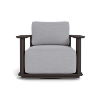 Newport Aluminum Barrel Swivel Lounge Chair