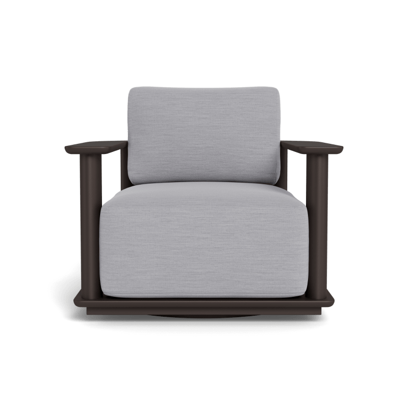 Newport Aluminum Barrel Swivel Lounge Chair