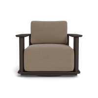 Newport Aluminum Barrel Swivel Lounge Chair