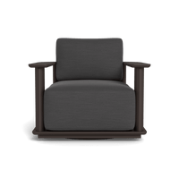 Newport Aluminum Barrel Swivel Lounge Chair