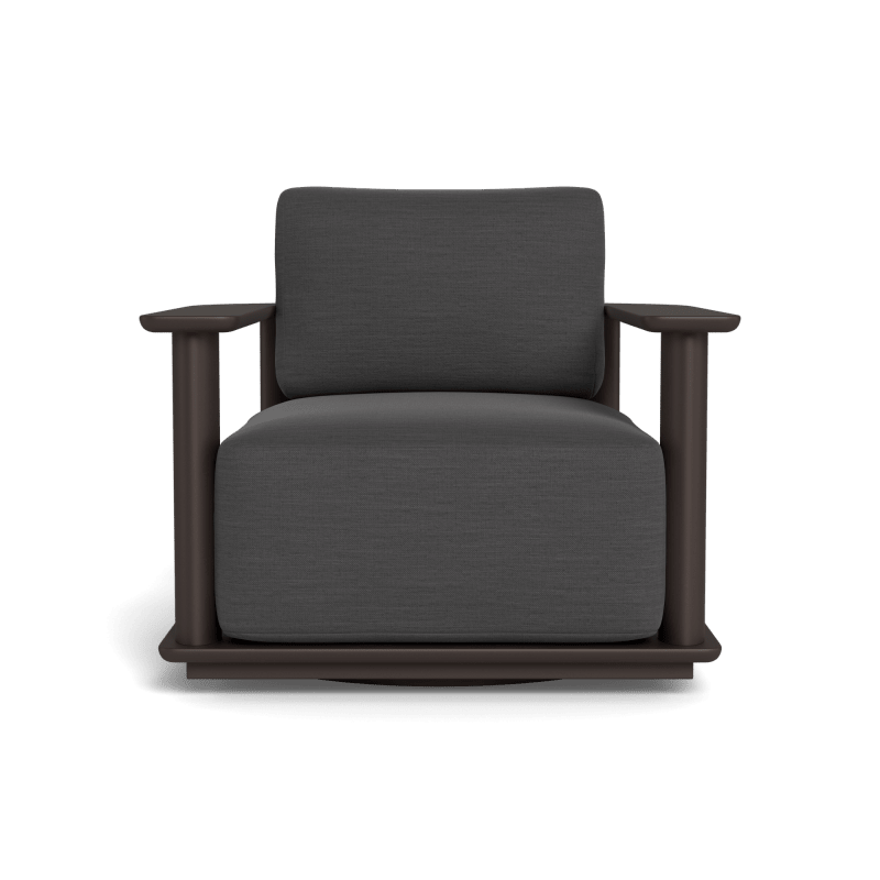 Newport Aluminum Barrel Swivel Lounge Chair