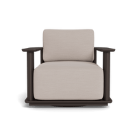 Newport Aluminum Barrel Swivel Lounge Chair