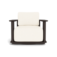 Newport Aluminum Barrel Swivel Lounge Chair