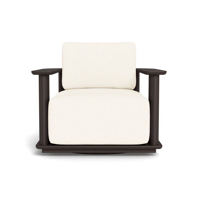 Newport Aluminum Barrel Swivel Lounge Chair