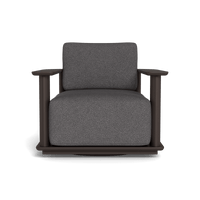Newport Aluminum Barrel Swivel Lounge Chair