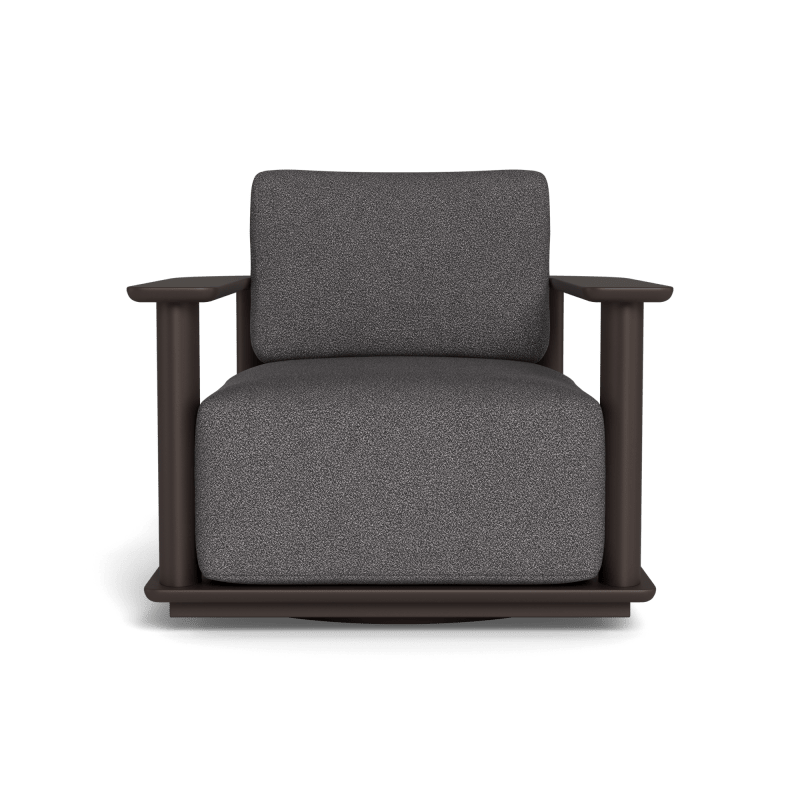 Newport Aluminum Barrel Swivel Lounge Chair