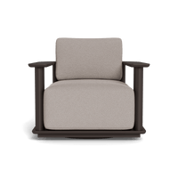Newport Aluminum Barrel Swivel Lounge Chair
