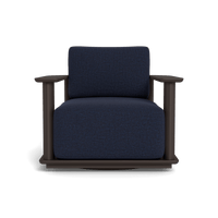 Newport Aluminum Barrel Swivel Lounge Chair