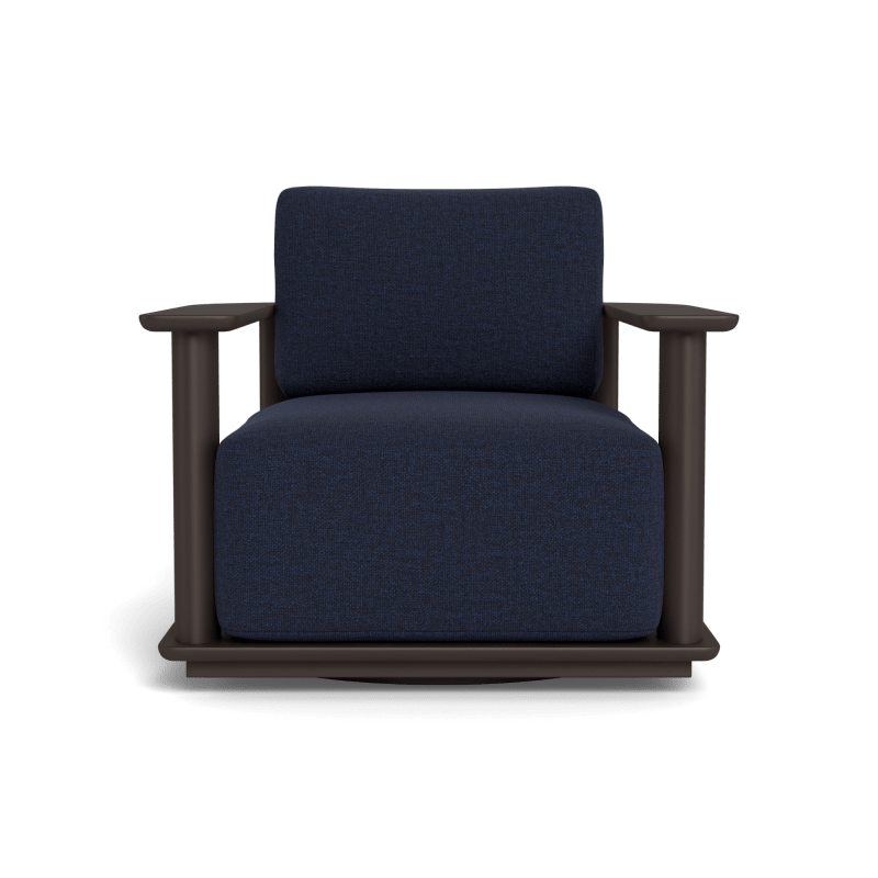 Newport Aluminum Barrel Swivel Lounge Chair