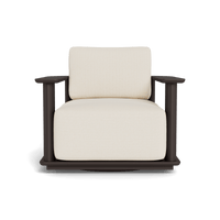 Newport Aluminum Barrel Swivel Lounge Chair
