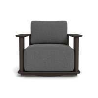 Newport Aluminum Barrel Swivel Lounge Chair