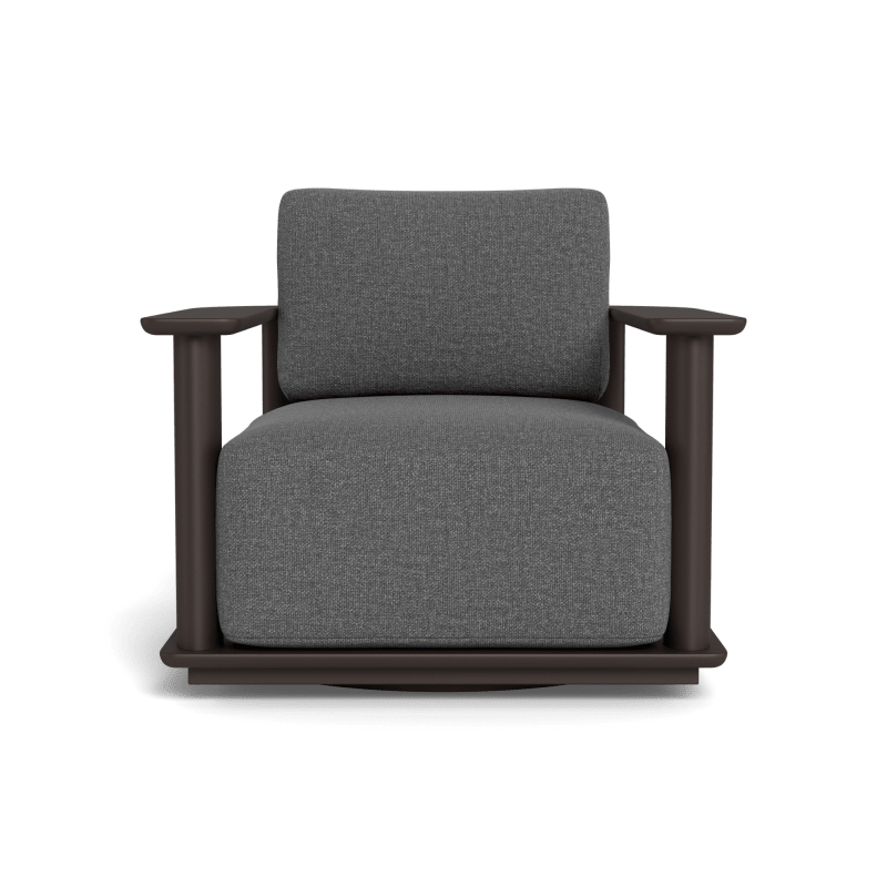 Newport Aluminum Barrel Swivel Lounge Chair