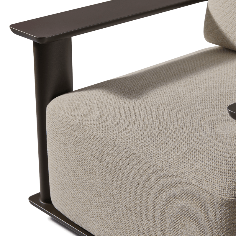 Newport Aluminum Barrel Swivel Lounge Chair
