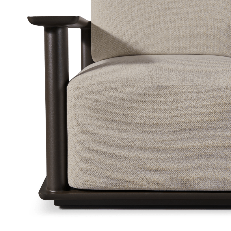 Newport Aluminum Barrel Swivel Lounge Chair