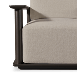 Newport Aluminum Barrel Swivel Lounge Chair | Aluminum Bronze, Siesta Taupe,