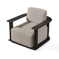 Newport Aluminum Barrel Swivel Lounge Chair