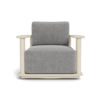 Newport Aluminum Barrel Swivel Lounge Chair