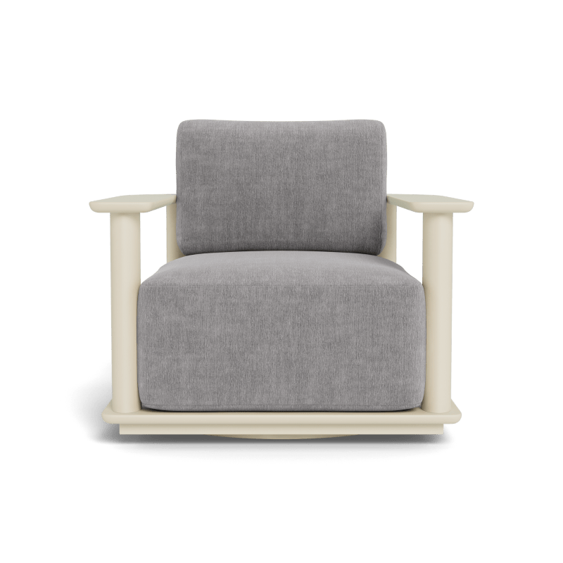 Newport Aluminum Barrel Swivel Lounge Chair