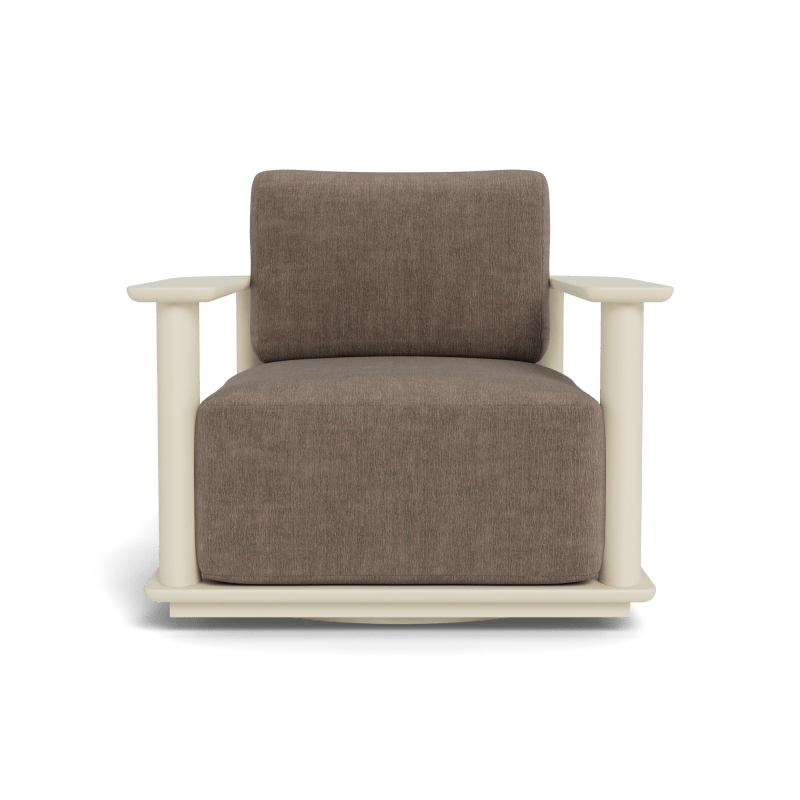 Newport Aluminum Barrel Swivel Lounge Chair