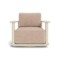 Newport Aluminum Barrel Swivel Lounge Chair