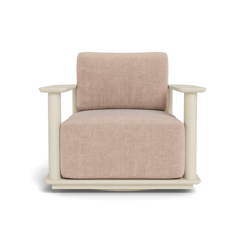 Newport Aluminum Barrel Swivel Lounge Chair