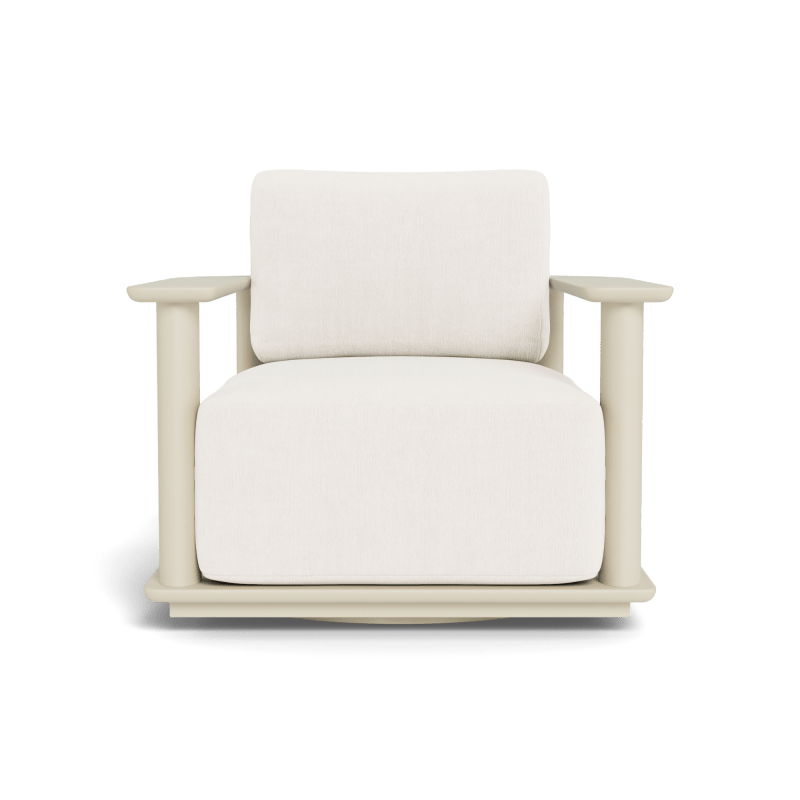 Newport Aluminum Barrel Swivel Lounge Chair