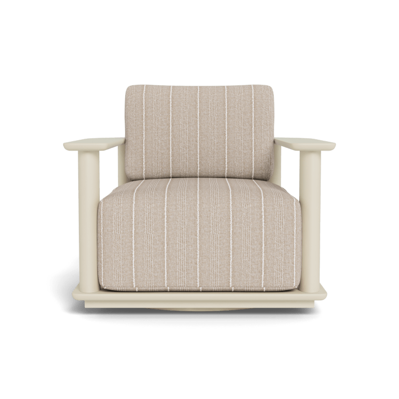 Newport Aluminum Barrel Swivel Lounge Chair