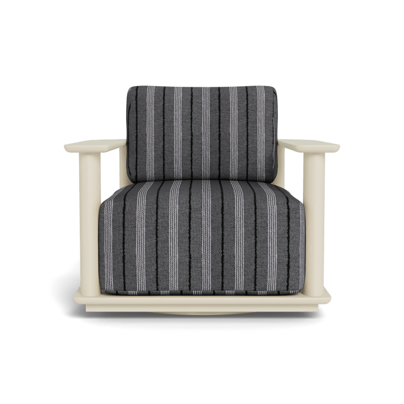 Newport Aluminum Barrel Swivel Lounge Chair