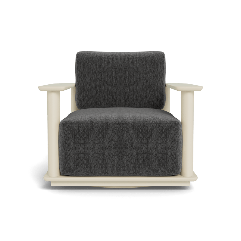 Newport Aluminum Barrel Swivel Lounge Chair