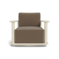 Newport Aluminum Barrel Swivel Lounge Chair