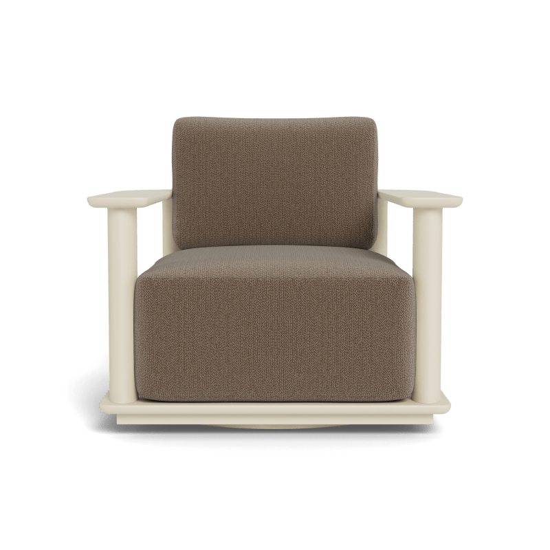 Newport Aluminum Barrel Swivel Lounge Chair