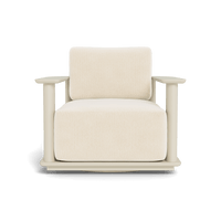 Newport Aluminum Barrel Swivel Lounge Chair