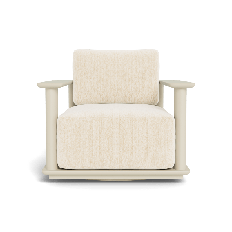 Newport Aluminum Barrel Swivel Lounge Chair