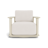 Newport Aluminum Barrel Swivel Lounge Chair