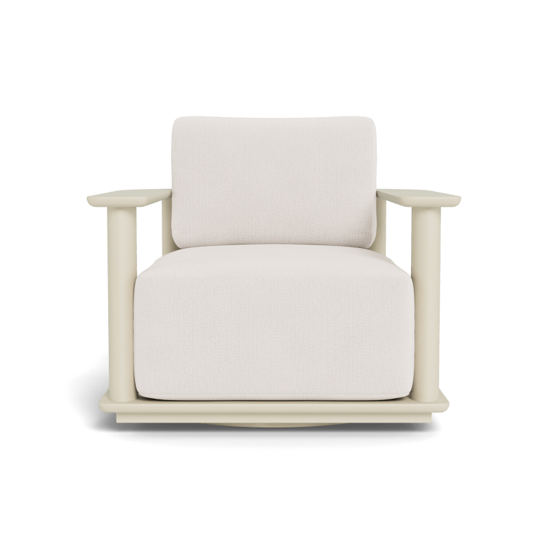 Newport Aluminum Barrel Swivel Lounge Chair