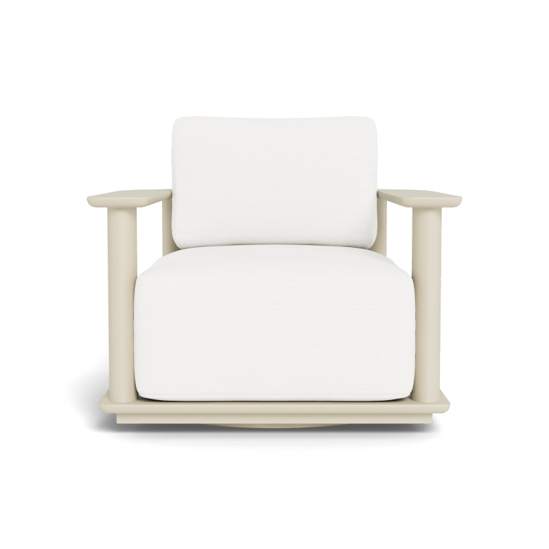 Newport Aluminum Barrel Swivel Lounge Chair