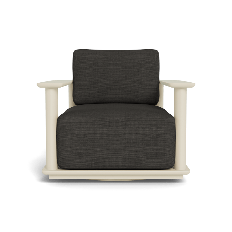 Newport Aluminum Barrel Swivel Lounge Chair